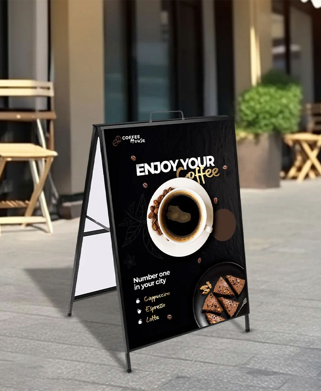 Metal A-Frame Sign