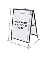 Metal A-Frame Sign