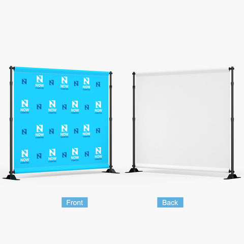 10FT-Step and Repeat Fabric Backdrop
