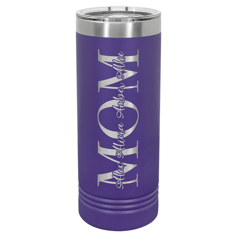 Polar Camel 22 oz. Coral Skinny Tumbler with Slider Lid