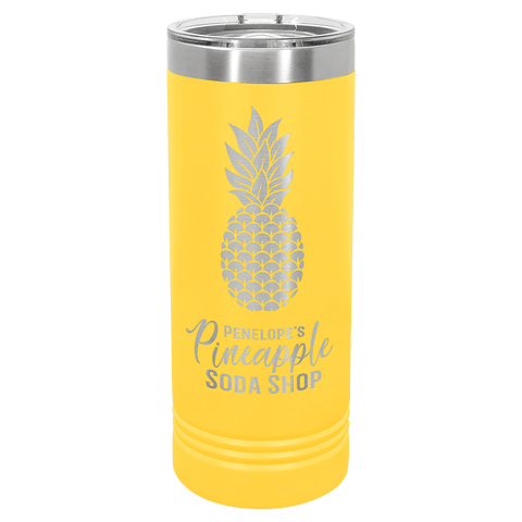 Polar Camel 22 oz. Coral Skinny Tumbler with Slider Lid