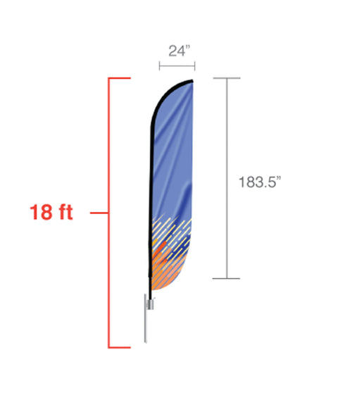 Feather Convex Flag_XLarge-18ft