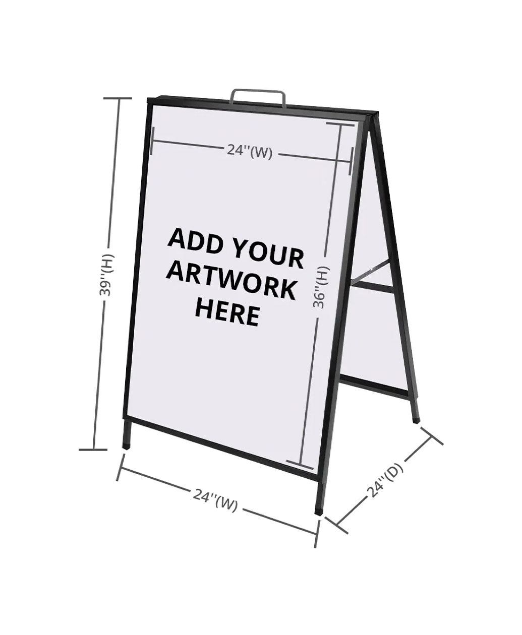 Metal A-Frame Sign