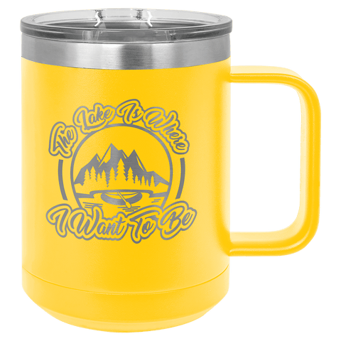 Polar Camel 15 oz. Vacuum Insulated Mug with Slider Lid