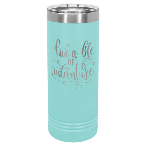 Polar Camel 22 oz. Coral Skinny Tumbler with Slider Lid
