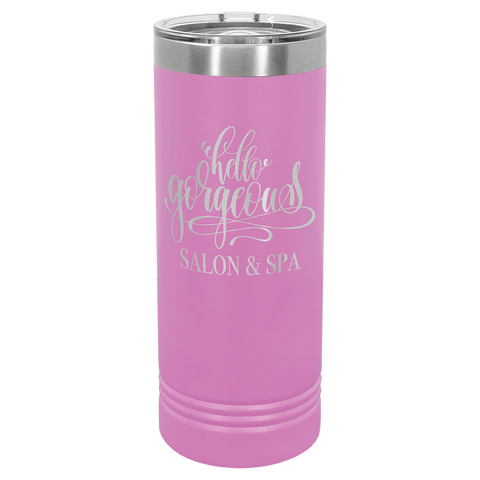 Polar Camel 22 oz. Coral Skinny Tumbler with Slider Lid