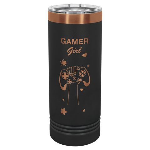 Polar Camel 22 oz. Coral Skinny Tumbler with Slider Lid