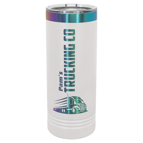 Polar Camel 22 oz. Coral Skinny Tumbler with Slider Lid