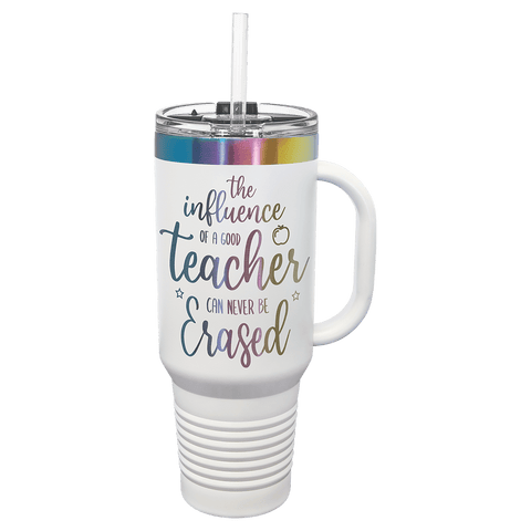 Polar Camel 40 oz. Prism Travel Mug with Handle & Straw