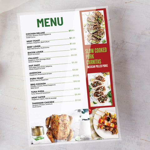 3.4 Menu Laminated Menus – Bannerway