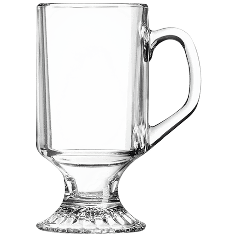 10 oz. Clear Footed Coffee Mug