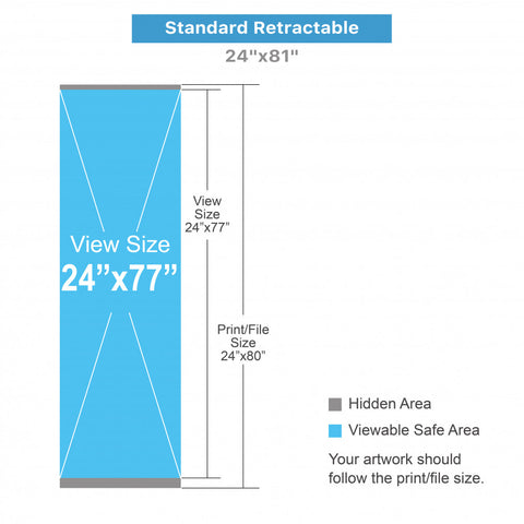 Standard Retractable 24"x81"